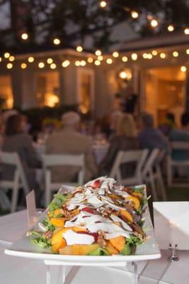 July 2016 Summer Party- Nectarine and beet salad with ricotta salata and arugula