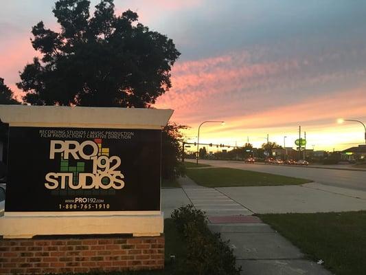 Pro192 Studios Sign