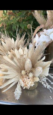 Banksia, fan palms, pampas, bunny tail