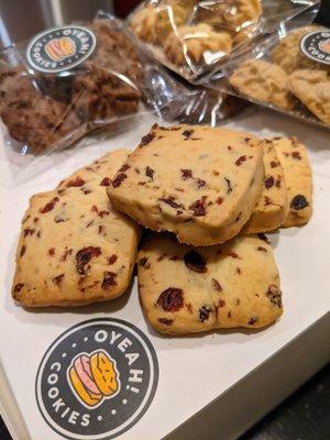 Crunchy Cranberry Cookies. $11.99 per dozen.