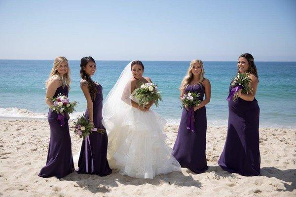 me and my girls taking pictures on the beach