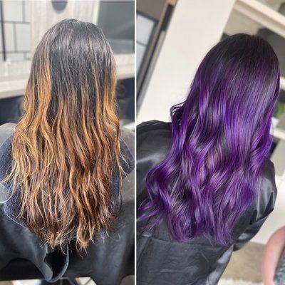 Purple fun hair color