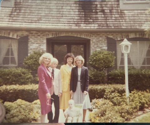 Myself in high school.  My mother, brother, sister, and I.