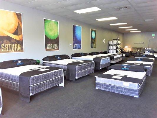 Each bed is named after a planet hence the title of the store.