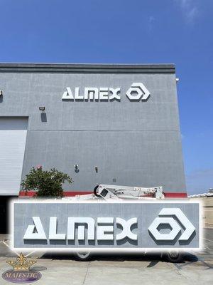 Almex Custom Business Signs in Corona by Majestic Sign Studio