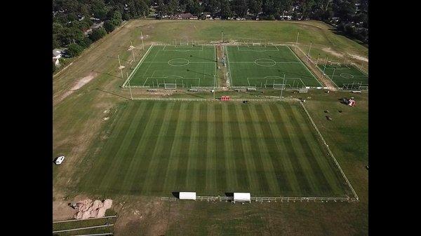 Aerial view of the training center