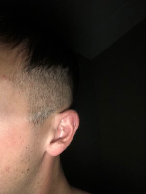 This is the "low fade" I received..