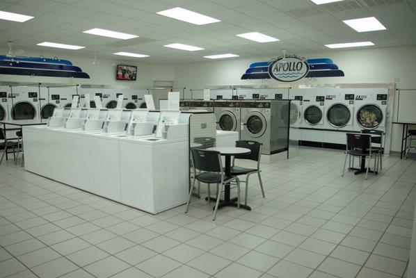 We have small and large capacity washers and dryers