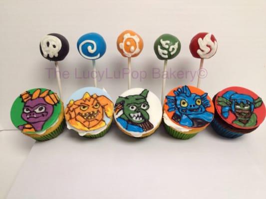 Skylander Giants themed Cupcakes &CakePops