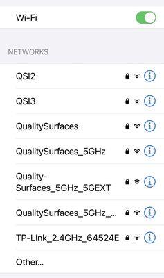 5+ wifi access points...but they ask you to step out to the parking lot for an email to go through ‍