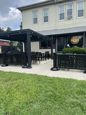 Outside view of entrance & patio