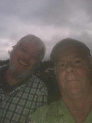 Grant & Mike up by Lake Mille Lacs @ a music festival