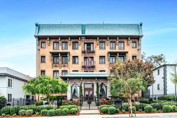 The Nirvana, historic apartment-hotel in the heart of Hollywood.