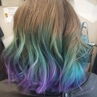 Mermaid hair perfect for summer!