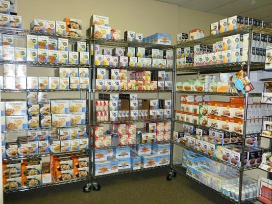 We stock the full line of Medifast meal replacements, snacks, supplements and more.  Over 70 items to choose from!