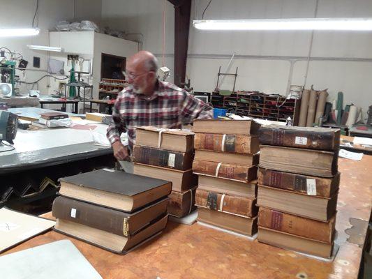 Inside Jay's Bookbinding Shop