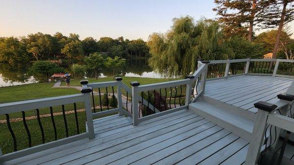 Resurfaced deck. All new railings