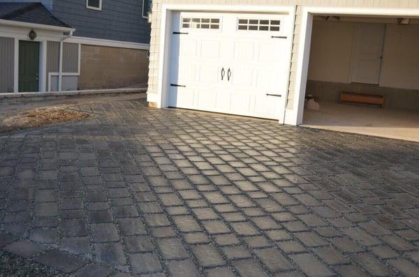 Paver driveway.