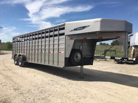 Authorized Titan Trailer Dealer.   Livestock trailer