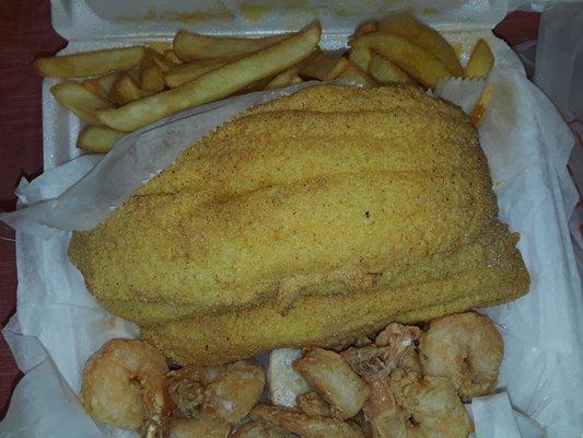 Fish, shrimp and fries....