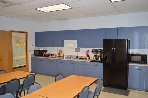 Kitchen and Break Room.