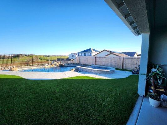 Turf installed by Uribe's Landscaping.