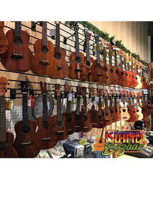 Great Selection of Ukuleles at Island Bazaaar Ukuleles, Huntington Beach, CA