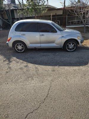 2001 PT Cruiser . Paintless dent removal, exterior Wash