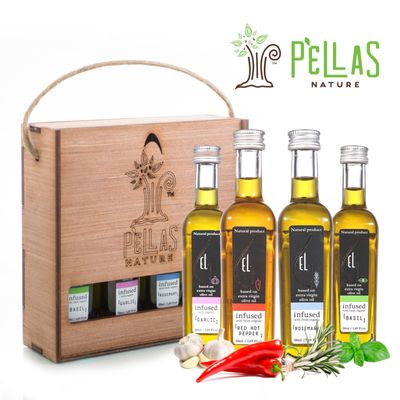 Organically Infused Olive Oil Gift Pack from Pellas Nature