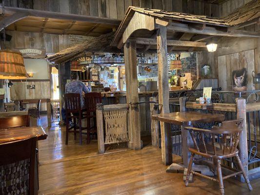 Upstairs dining area