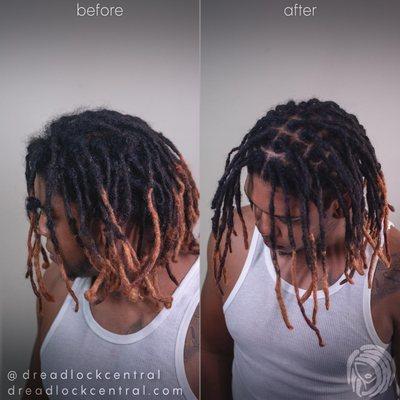 Hispanic Dreadlock Root Maintenance via Instant Locs Crochet Method