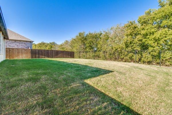 Home For Sale Anna TX
 Private Backyard