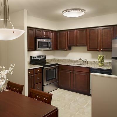 Kitchen at ARK Summit Furnished Suites and Apartments