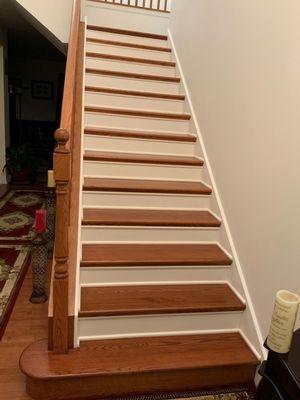 Hardwood stairs