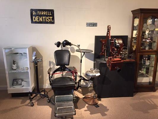 Lots of vintage medical and dental equipment that was used locally...