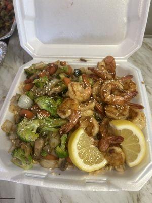 Hibachi Shrimp Dinner (19$)