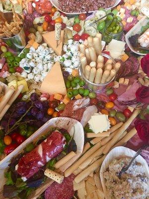 Charcuterie grazing table