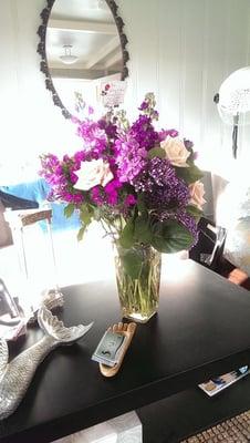 The flowers that were sent to my friend at Sealon