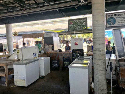 Our main farm store at Nashville Farmers Market in the center of Farm Shed #1