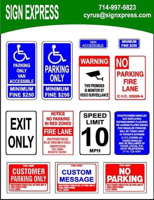 legal parking signs