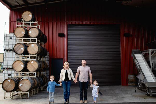 The Wright Family at the Urban Winery and Tasting Room