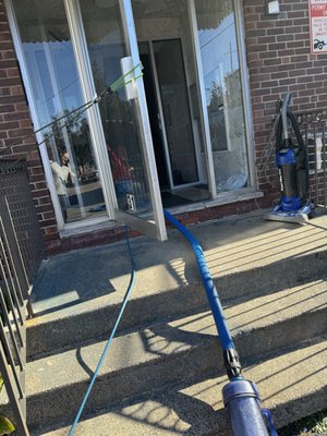 Commercial carpet cleaning common areas of an apartment building