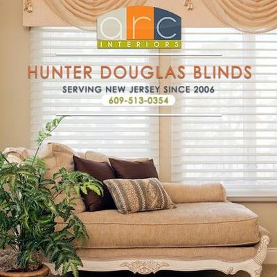 Blinds for Millville, New Jersey and its surrounding areas by ARC Interiors. Call 609-513-0354 for Hunter Douglas blinds.