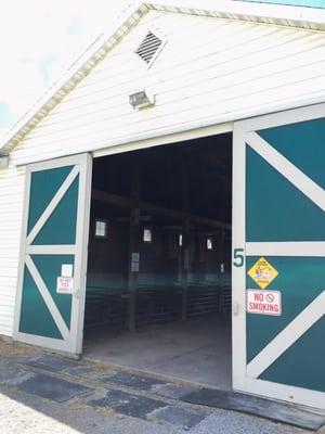 A farm animal barn