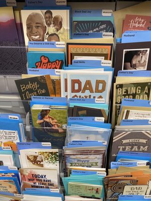 Racist and offensive card section for Father's Day cards in the La Plata, Maryland Walmart