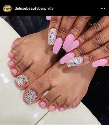 Manicure and pedicure