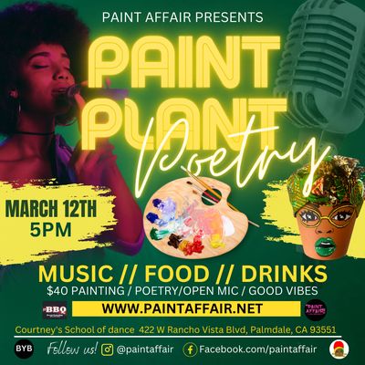 March 12th Paint Affair event