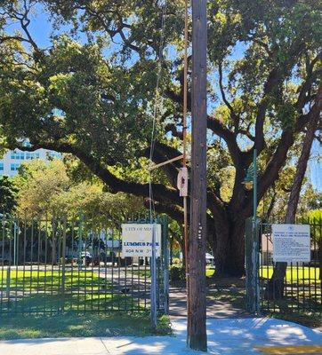 Lummus Park sign