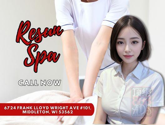 Here at Resun Spa, we are a proud Asian Spa located in Middleton, WI!