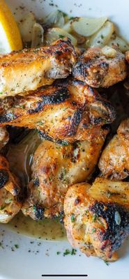 Lemon garlic wings